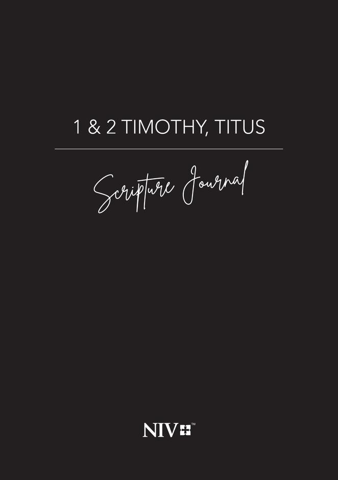 NIV Scripture Journal: 1-2 Timothy & Titus
